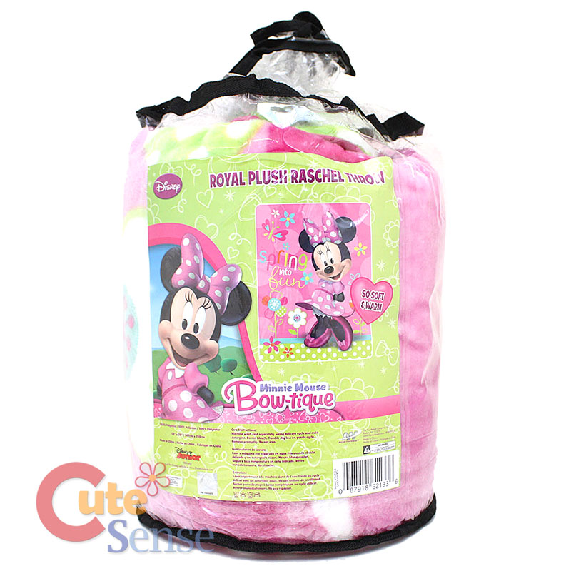 disney minnie mouse plush blanket