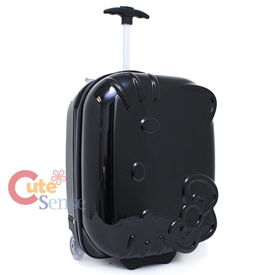 Hello Kitty face ABS Luggage Trolley Hard Case Black 2.jpg