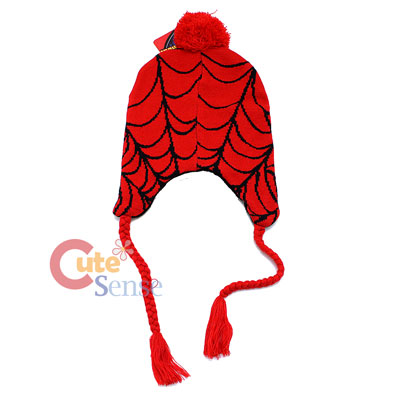 Spiderman Kintted Laplander Hat Beanie 2.jpg