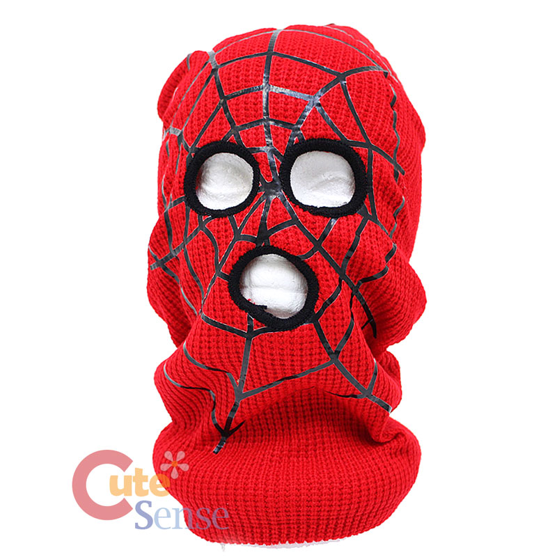 Red Spider  Mens Ski Mask Beanie with Mouse Eyeholes One Size