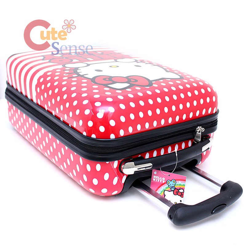 Sanrio Hello Kitty 20" Hard Case Luggage ABS Suit Case Trolley Bag Red
