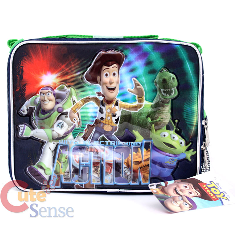 Disney Toy Story 16" Large School Roller Rolling Backpack Lunch Bag Set