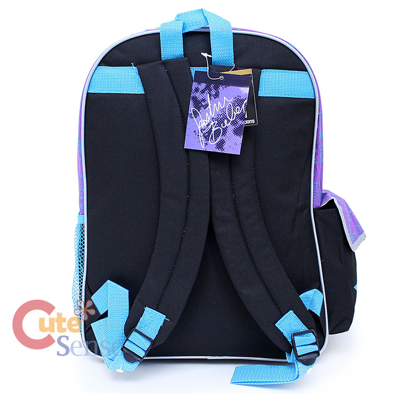 Justin Bieber Large School Backpack with lunch Bag Love Fever Justin