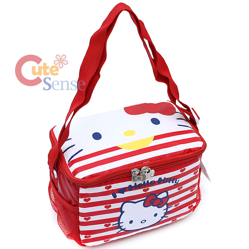 Sanrio Hello Kitty Face Cooler Koozie bag Snack Lunch Bag Insulated