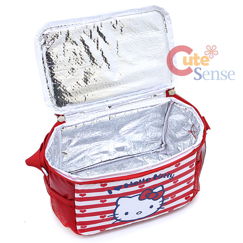 Sanrio Hello Kitty Face Cooler Koozie bag Snack Lunch Bag Insulated