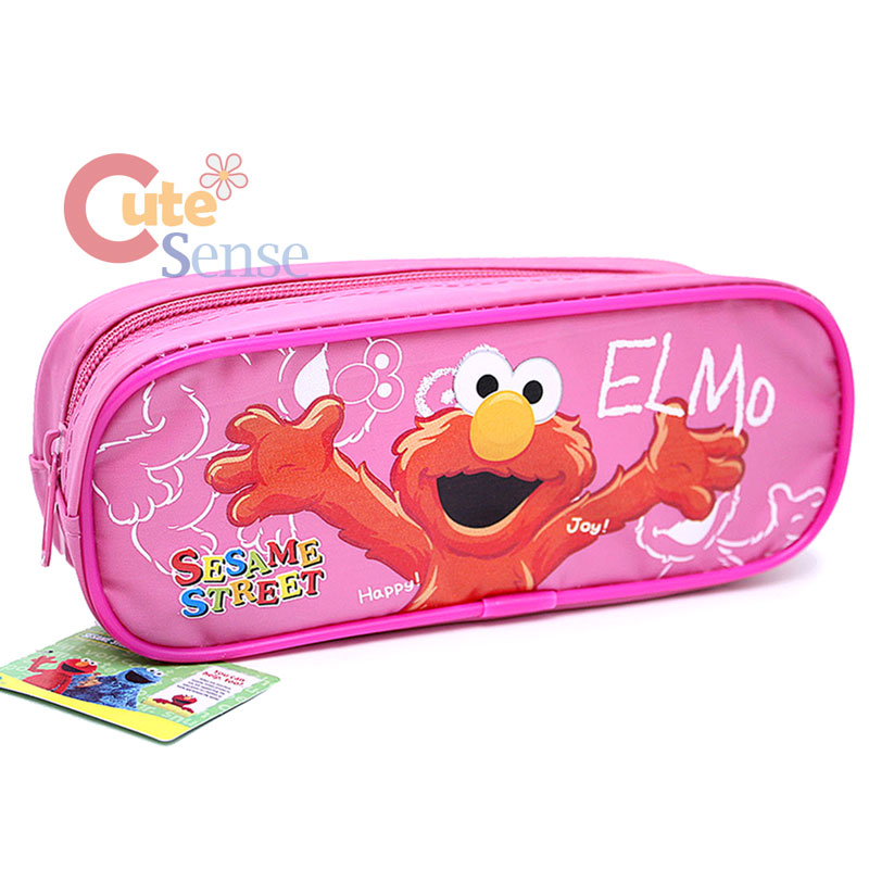 Sesame Street Elmo Zippered Pencil Case Pouch Bag Pink eBay