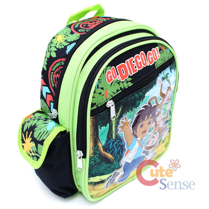 Go Diego Go Toddler School Backpack 10" Small Bag with Monkey eBay