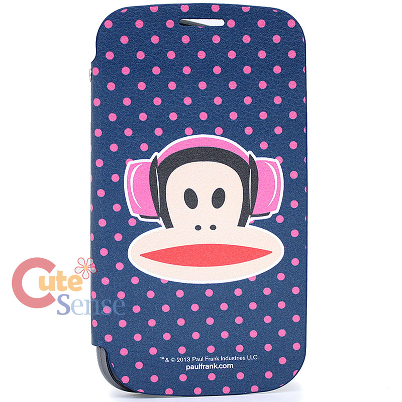 Paul Frank Samsung Galaxy S3 Flip Cover Phone Case Pink Dots Licensed