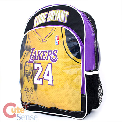 NBA Los Angeles Lakers Kobe Bryant School Backpack Large Bag