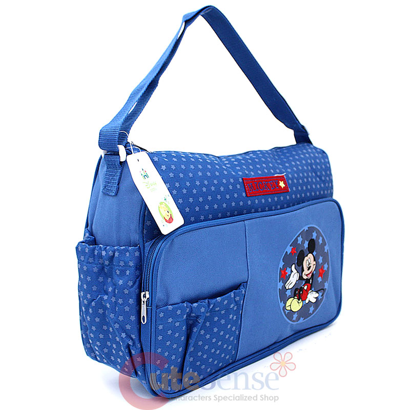 Disney Baby Mickey Mouse Deluxe Diaper Bag with Diaper Pad and Clear Pouch | eBay