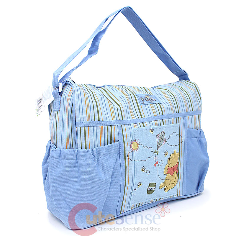 Disney Baby Winnie The Pooh Deluxe Blue Diaper Bag for Boy Comes Diaper Pad | eBay