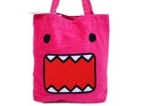 Domo  Kun Pink Face Tote Bag  Plush Shoulder Bag
