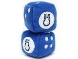NFL Indianapolis Colts Plush Fuzzy Dice