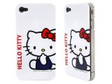 Sanrio Hello Kitty Apple i Phone 4G Case -Hard Case :White