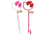 Sanrio Hello Kitty Face Shape Ball Point Pen Set w/3D Bow