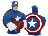 Marvel Hero Captain America Bust Figure Coin Bank