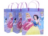 Disney Princess Party Gift Bag Set of 3 Plastic/Reusable :Purple