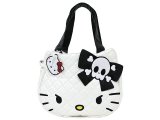 Sanrio Hello Kitty Angry Kitty Quilted Face Shoulder Bag, Tote bag
