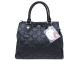 Sanrio Hello Kitty Black Embossed Faux Leather Satchel