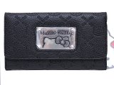 Sanrio Hello Kitty Black Embossed Faux Leather Wallet
