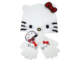 Sanrio Hello kitty Gloves, Beanie with Ear by Loungefly