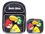 Angry Birds Large School Backpack Lunch Bag Set -3 Birds with Toucan