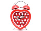 Betty Boop  Alarm Bell Clock : Heart Shape in Polka Dots