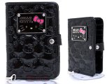 Sanrio Hello Kitty Black Embossed Passport Case