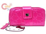 Sanrio Hello Kitty Fuschia Pink Embossed Wallet  -Loungefly