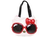 Sanrio Hello Kitty Shoulder Bag, Tote bag:Quilted Face w/ Big Sunglasses