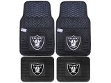 Fanmats Oakland Raiders Car Floor Mats 4pc Set