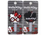 Loungefly Sanrio Hello Kitty Key Cap : Red Round Glasses