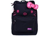 Sanrio Hello Kitty School Backpack w/ 3D Bow and Ears 16" Large -Black