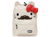 Sanrio Hello Kitty School Backpack w/ 3D Bow and Ears 16" Large -Mushtach