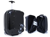 Hello Kitty Face Rolling Luggage ,ABS Trolley Bag, Hard Suit Case :Black