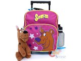 Scooby Doo Toddler School Roller Backpack with Plush Doll - Pink