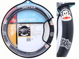 Paul Frank Faux Leather Carbone Grip Auto Car Steering Wheel Cover