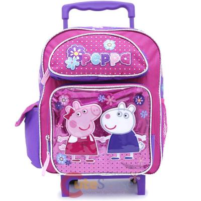 PJ Masks Time To Save The Day Backpack 12/" Small Rolling//Roller School Backpack