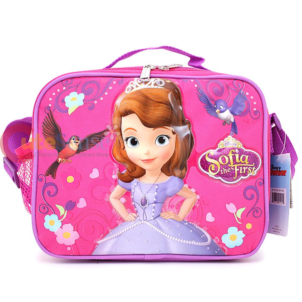 Disney Sofia The First School Lunch Bag Insulated Food Box with Birds