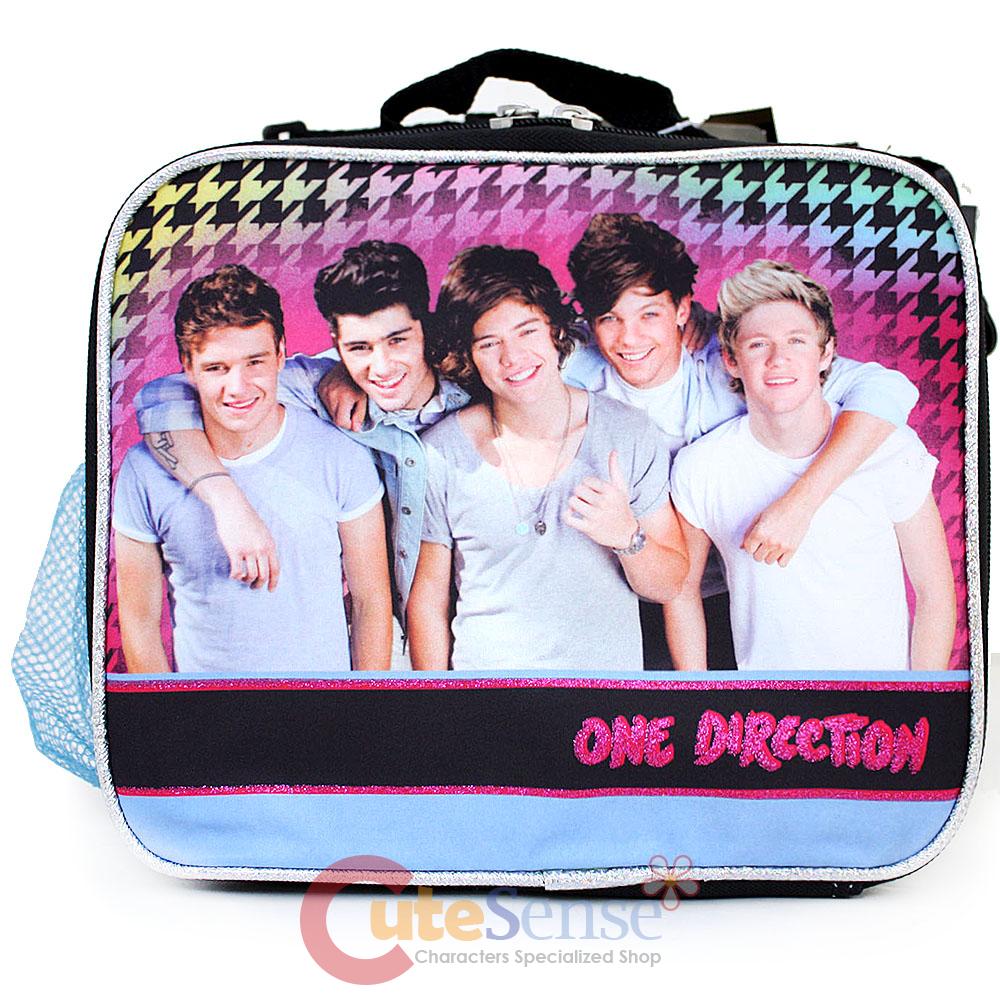 One Direction School Lunch Bag Insulated Snack Box 1D Pink Guitar eBay