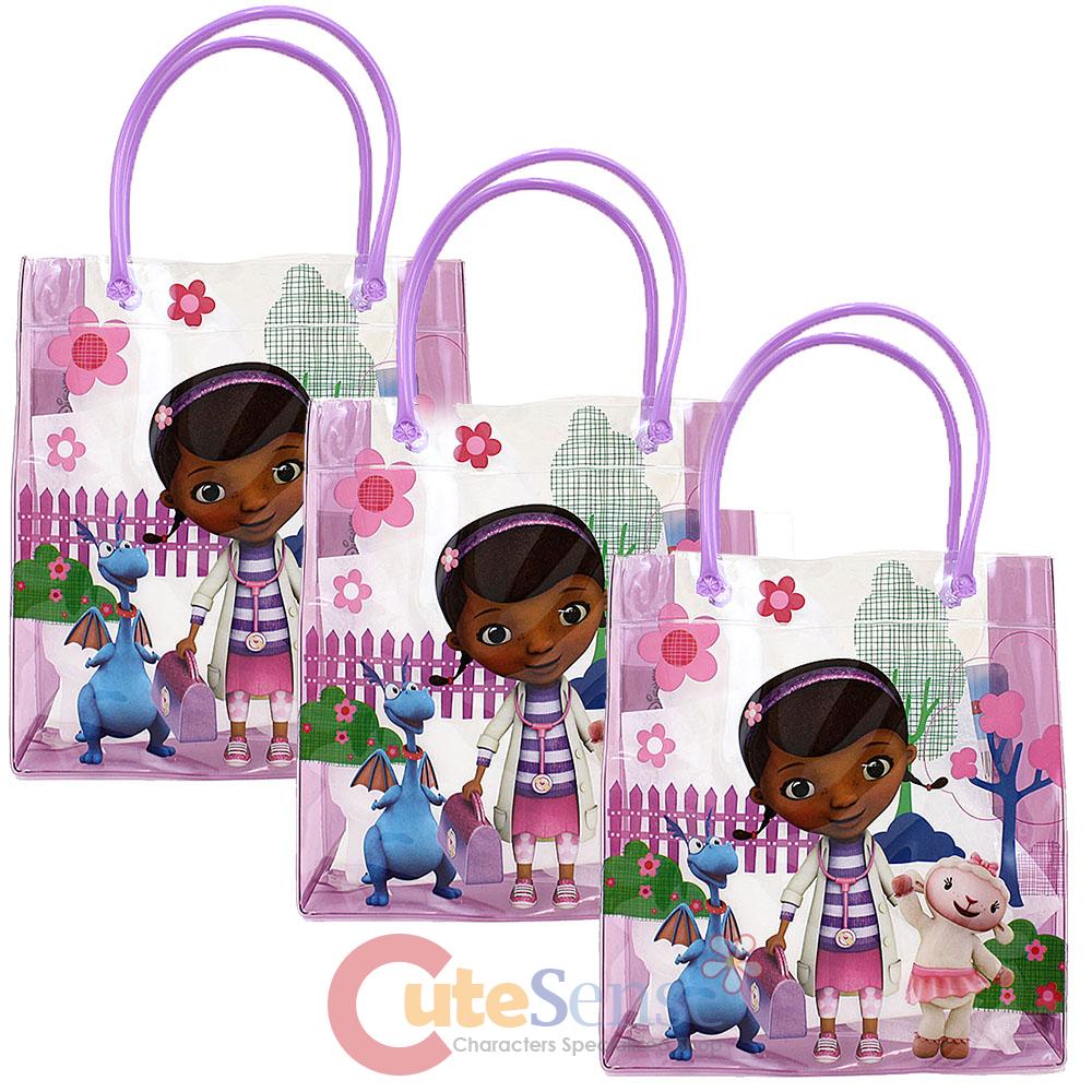 Disney Jr. Doc Mcstuffins PVC Party Gift Bag 3pc Set Reusable Bag | eBay