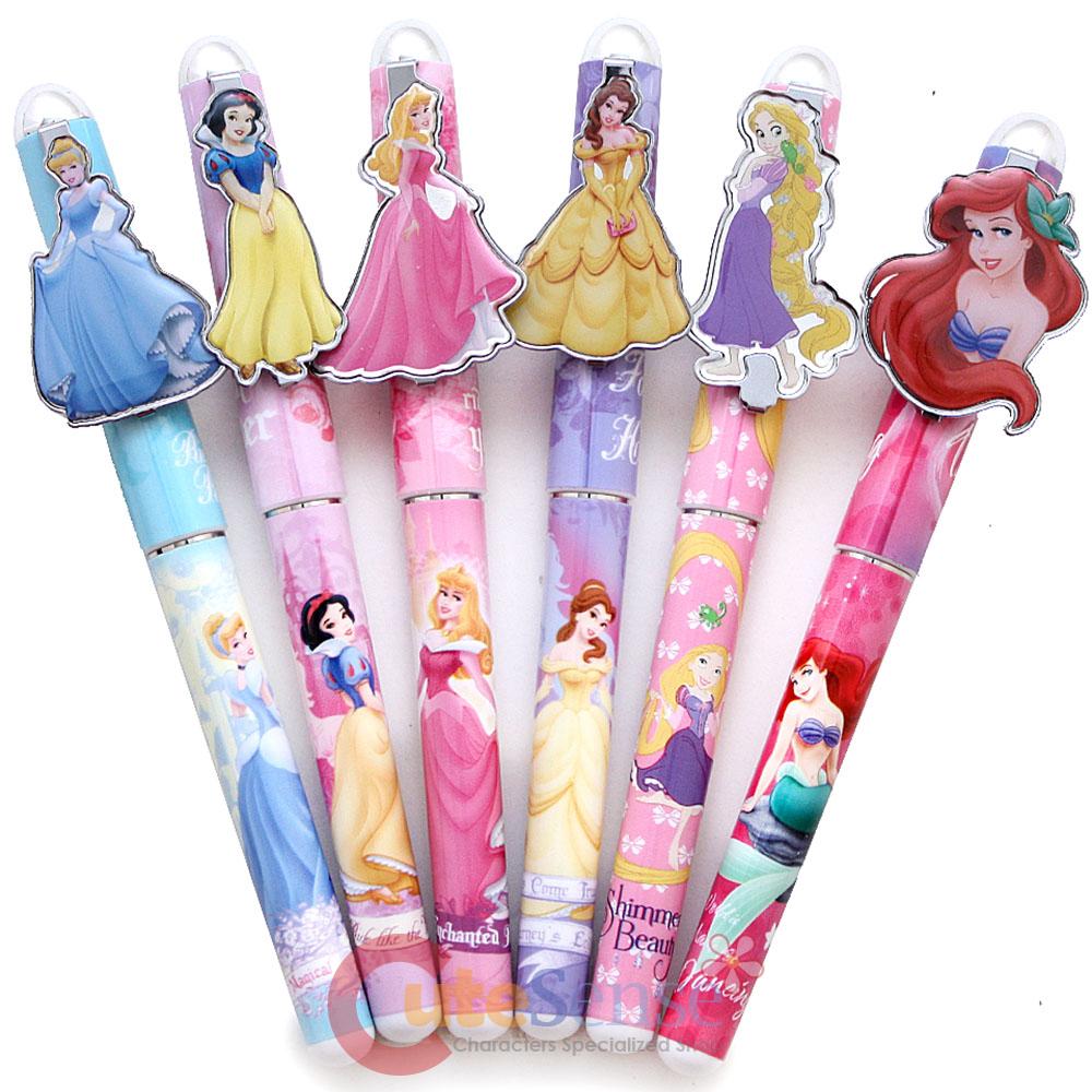 Disney Princess with Tangled Ball Point Pen Set (Black 6pc Pen set) eBay