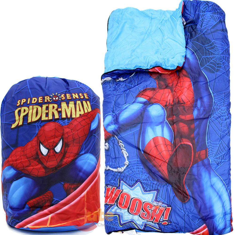 Marvel Spiderman Kids Sleeping Bag Slumber Bag with Carry Backpack eBay