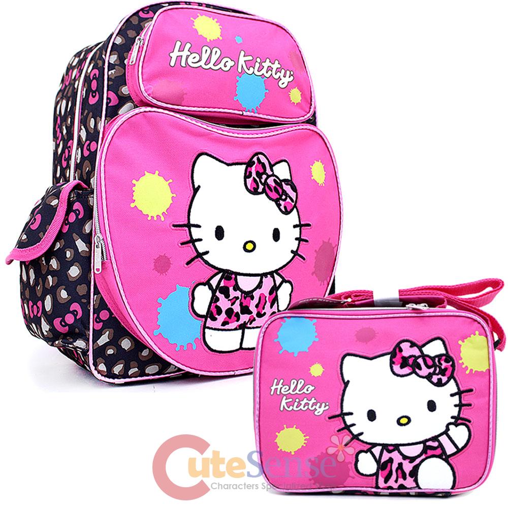 bow backpack strap for Pink Leopard Kitty Set School eBay Backpack Lunch Large Bow Bag 2pc bow backpack strap for Pink Leopard Kitty Set School eBay Backpack Lunch Large Bow Bag 2pc