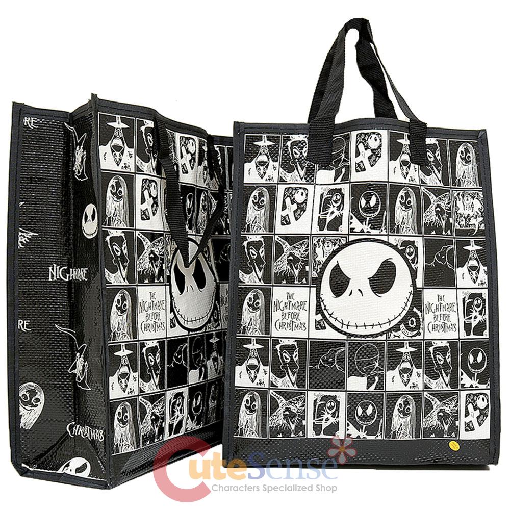 nightmare before christmas chracters shopper tote bag 2pc nightmare before christmas chracters shopper tote bag 2pc