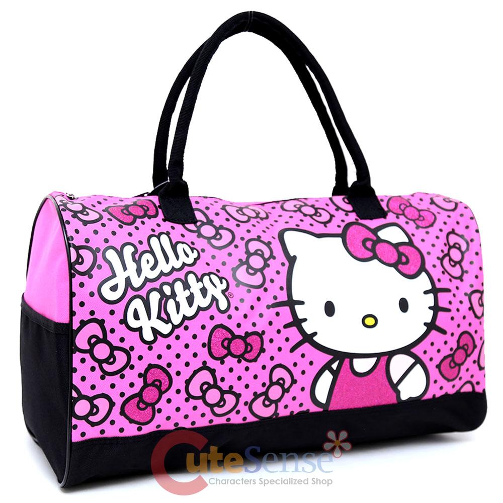 Sanrio Hello Kitty Duffle Bag Travel Gym 20" Large Overnight Bag Pink