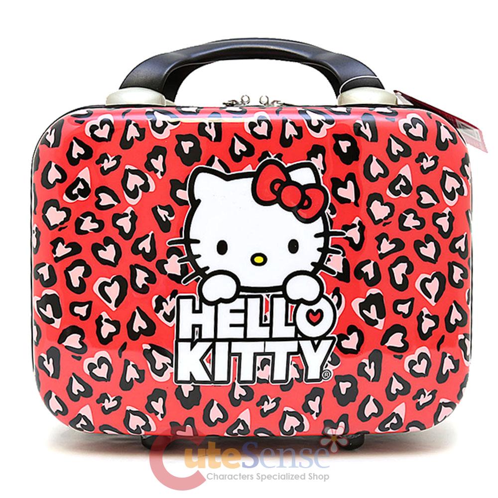 Sanrio Hello Kitty Cosmetic Hard Case ABS Small Luggage Kitty Red