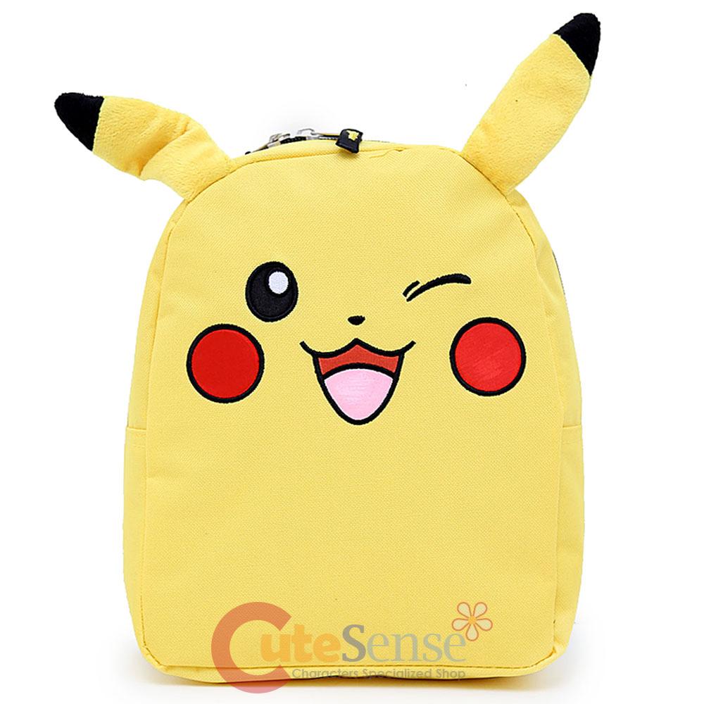 Pokemon Pikachu Toddler Backpack with Plush Ear 10" Small Bag Mini Backpack