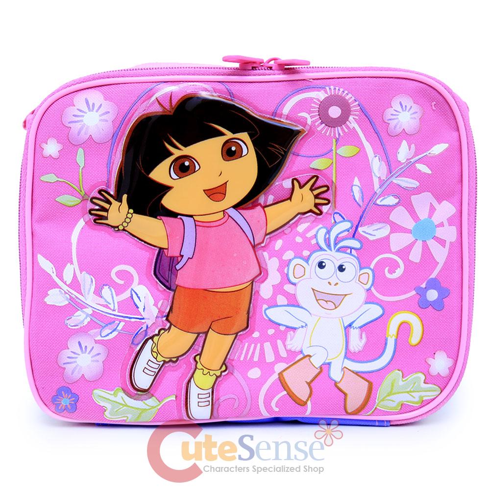 Dora The Explorer Dora School Lunch Box Insulated Snack Bag with Boots
