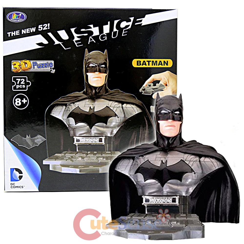DC Comics Batman Bust Figure 3D Puzzle Justice League Batman The New 52